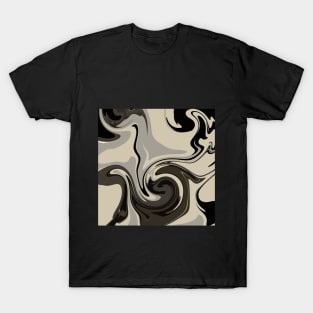 black abstract T-Shirt